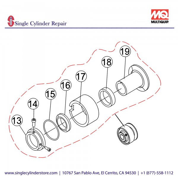 Multiquip 0250 AUTOMATIC CLUTCH ASM 1" BORE