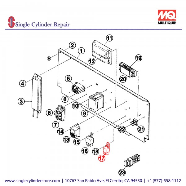 Multiquip 0601824525 Relay DAW-500S