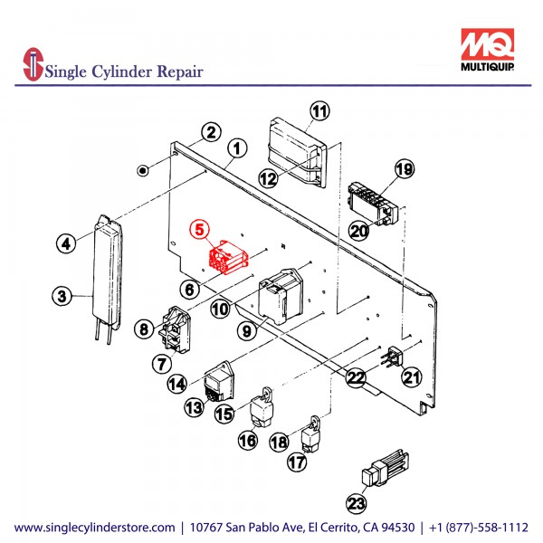 Multiquip 0601827619 Relay DAW-500S