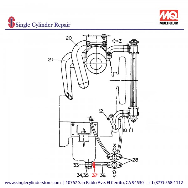 Multiquip 0605515081 Band Hose 85,125SSK,SSM