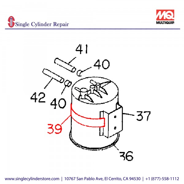 Multiquip 0605515211 Band Hose DCA-56SPX