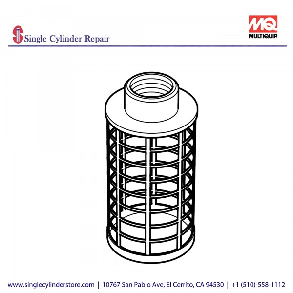 Multiquip 0742303050 Plastic Strainer QP-204,201A, 205S, 210DH