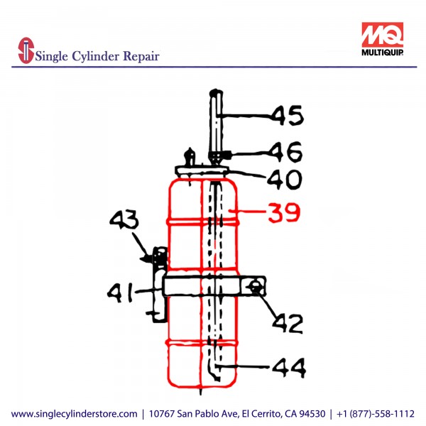 Multiquip 0802081403 Tank Reserve 25SSAI,500SSW,BLW400SSW