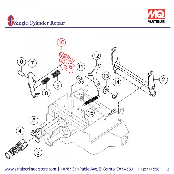 Multiquip 101-01200 SKIP CATCH BRACKET WA