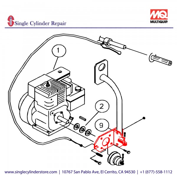 Multiquip 10102 LIFT BRACKET PLATE