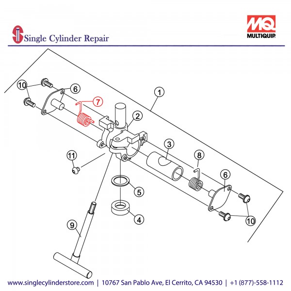 Multiquip 1043002030 SPRING (STAND) L