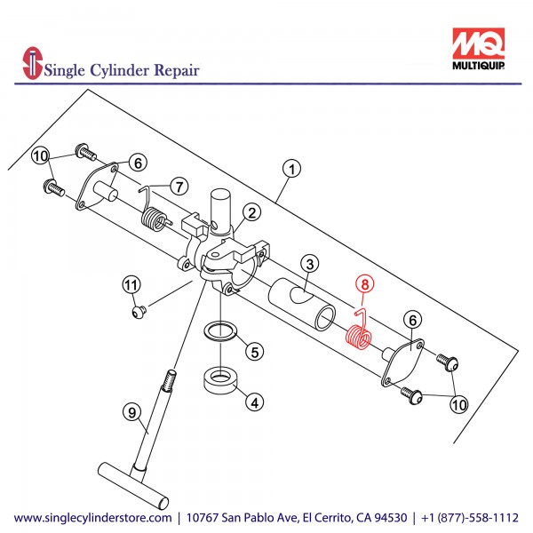 Multiquip 1043002130 SPRING (STAND) R