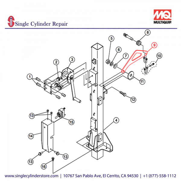 Multiquip 1052001710 HANGER