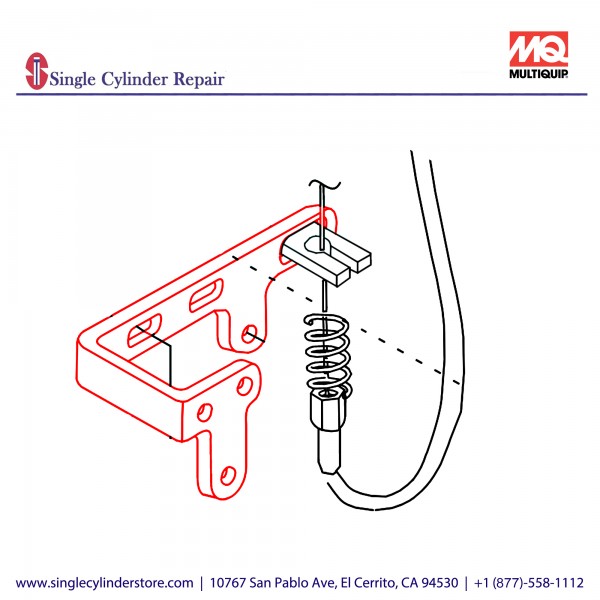 Multiquip 10897 BRACKET CLUTCH MOUNT