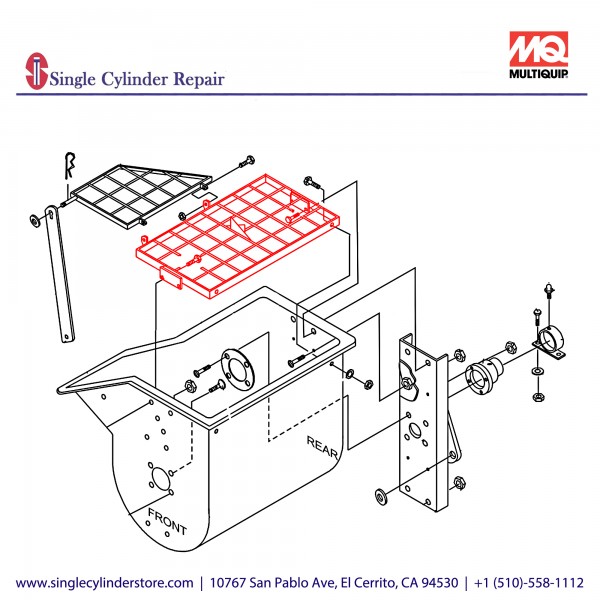 Multiquip 13270 Grate, 120 Stationary W/A WM120