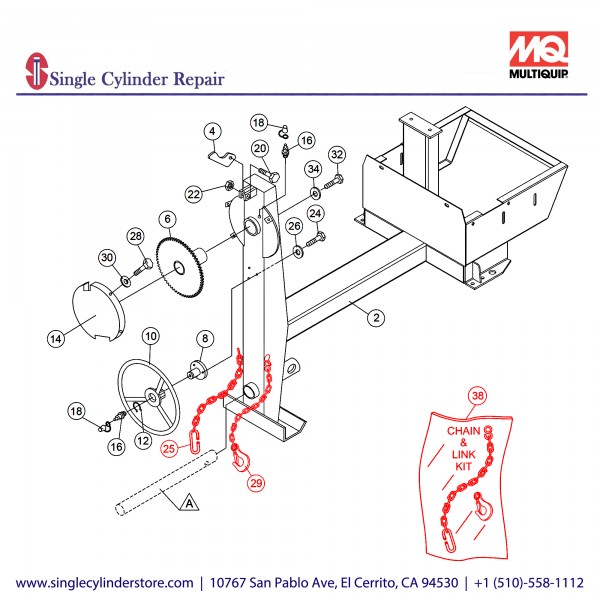 Multiquip 13363KIT Chain/Connector Link Kit