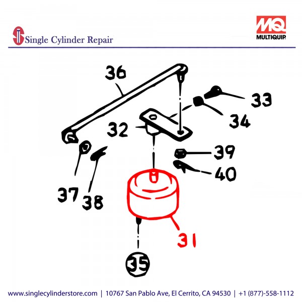 Multiquip 0602200473 Emergency Relay BLW-400SS