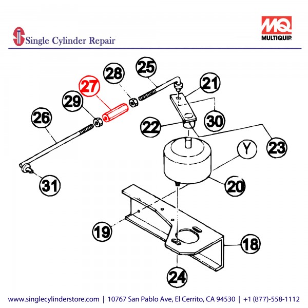 Multiquip 1552154004 Screw Joint TLW300SS