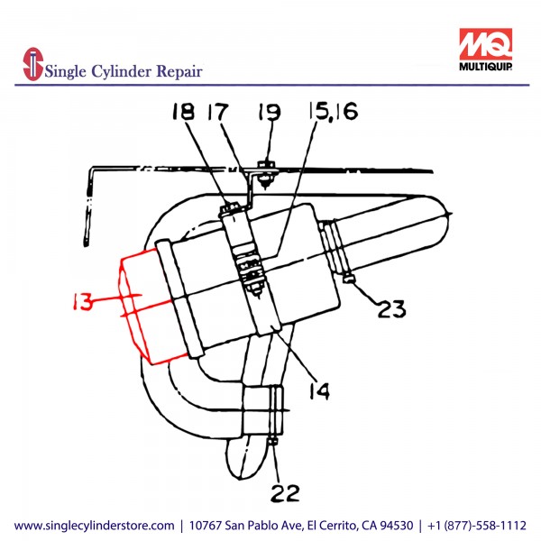 Multiquip 1556211010 Air Cleaner Assy SDW-225SS