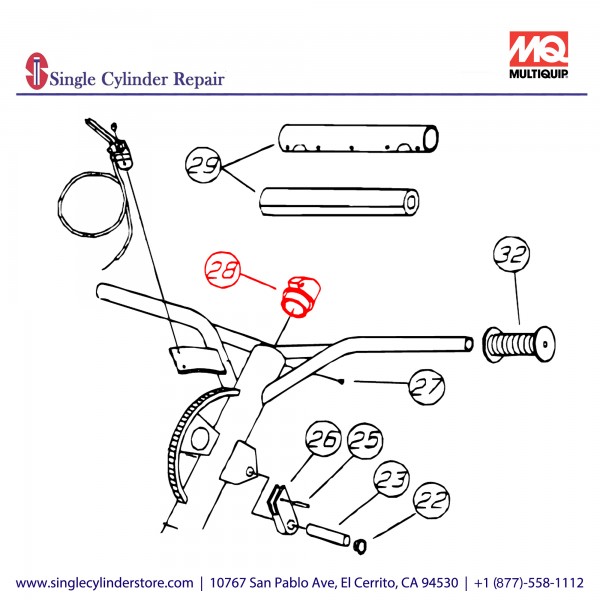 Multiquip 1727 QUICK PITCH SAFETY SWITCH