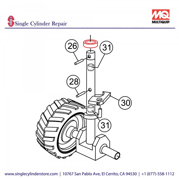 Multiquip 18238 Bearing Thrust WB16