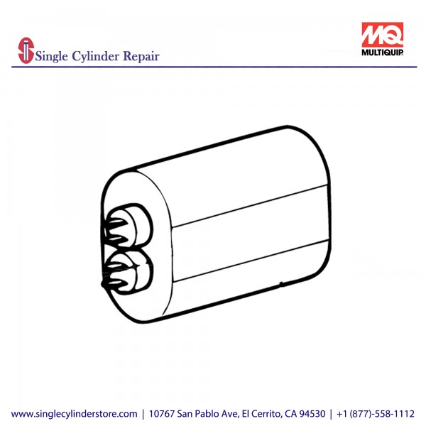 Multiquip 19598 Capacitor, 24 uF, LT LIGHT