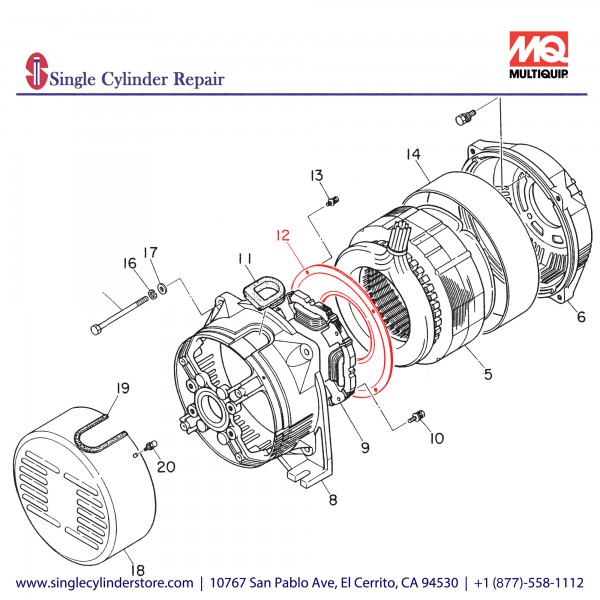 Multiquip 1961313003 Guide Panel Air GDP-5000H