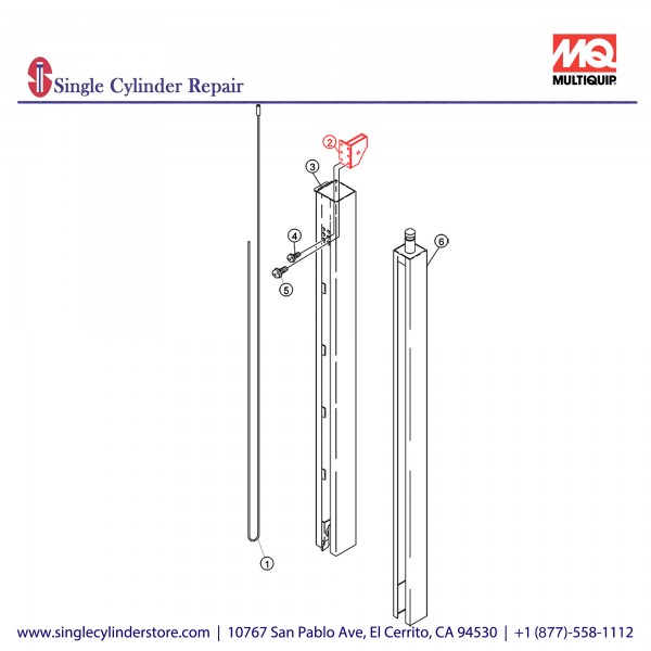 Multiquip 2002262010 BRACKET (PULLEY)