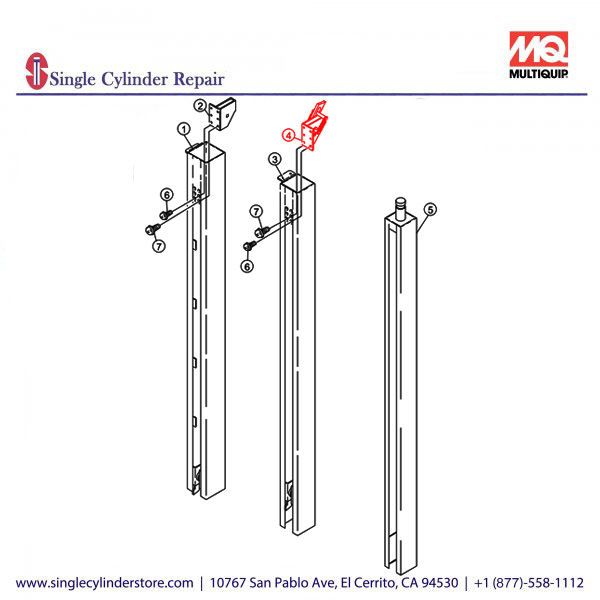 Multiquip 2012263010 BRACKET (PULLEY)