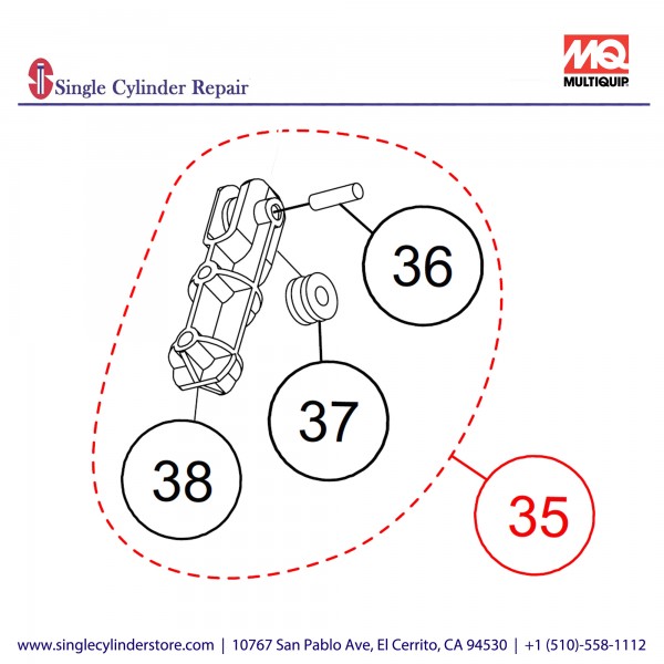 Multiquip BLOCK CABLE ASM JA 20280