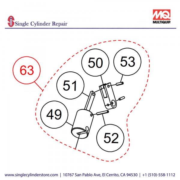 Multiquip LINKAGE, QP CONTROL ASM JA 20293