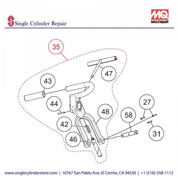 Multiquip TRIGGER, QP ASSEMBLY JA 20390