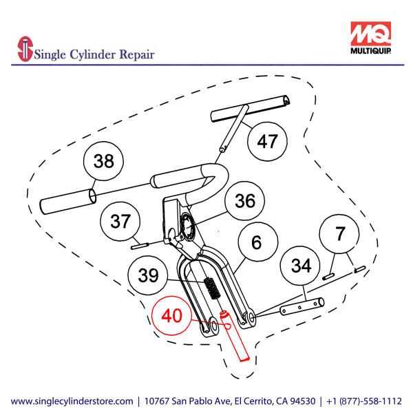 Multiquip 20437 PIN QP LATCH