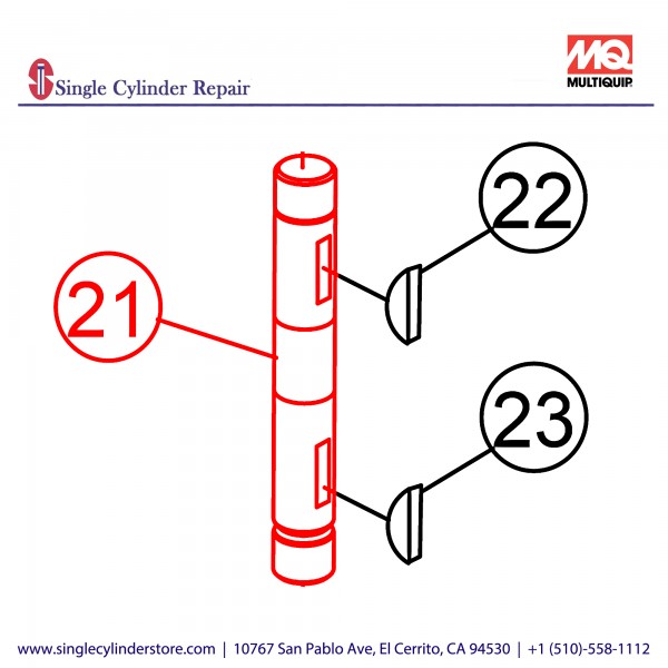 Multiquip SHAFT, OUTPUT 20470