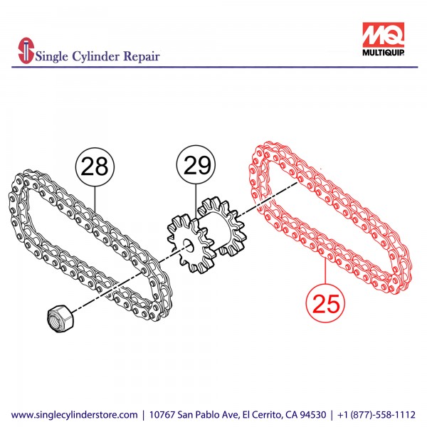 Multiquip 21-2090 Middle chain