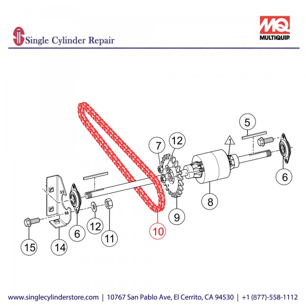 Multiquip 21-2100 Front chain