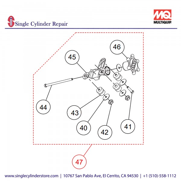 Multiquip VIBE CHASSIS ASSY 30206