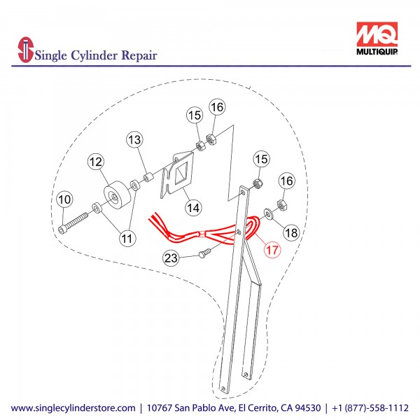 Multiquip 35096 SASH ASM, Wire Rope , FCG