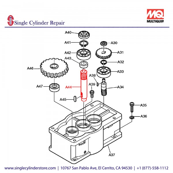 Multiquip 3601890 Gear NO.5