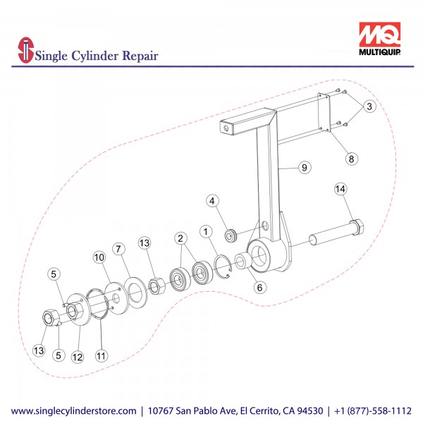 Multiquip 37021 FNR Assembly 