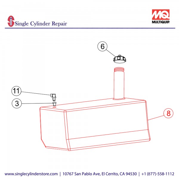 Multiquip 37191 Fuel, Tank