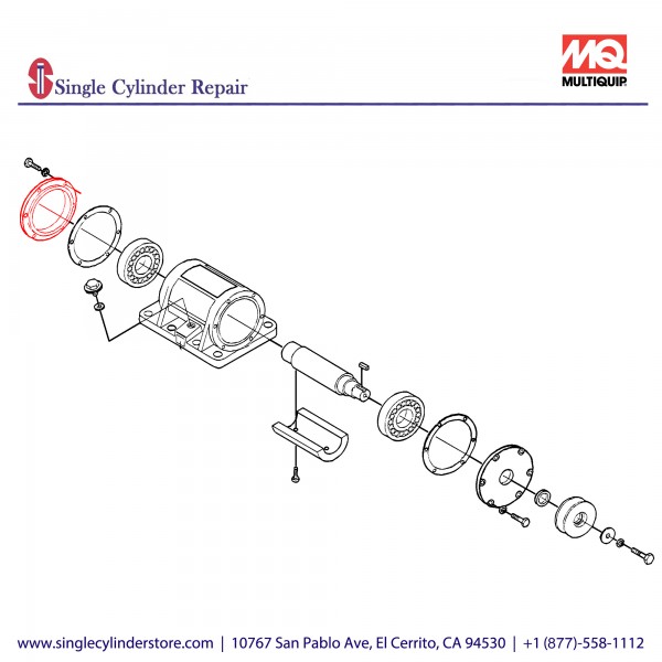 Multiquip 401301270 Cover B Case, MVC-110B