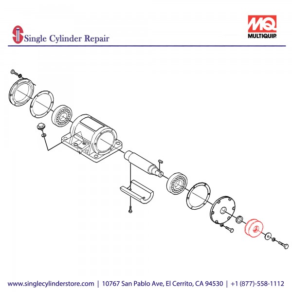 Multiquip 408420840 Pulley/Vib MVC-77/90CE