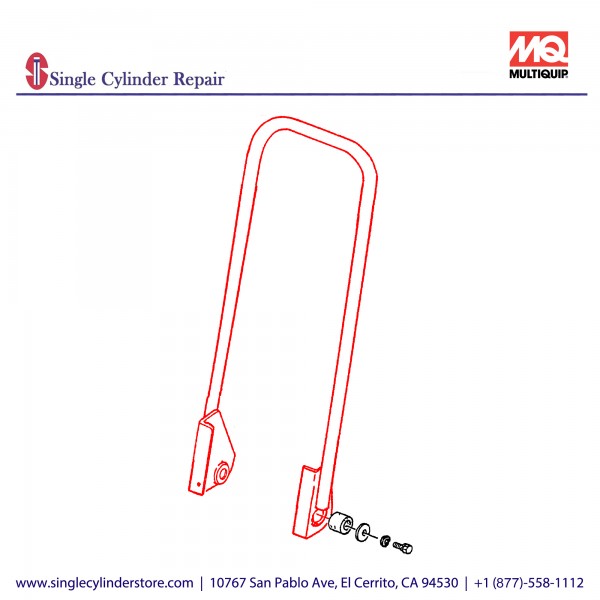 Multiquip 413216250 Handle Long MVC-64H