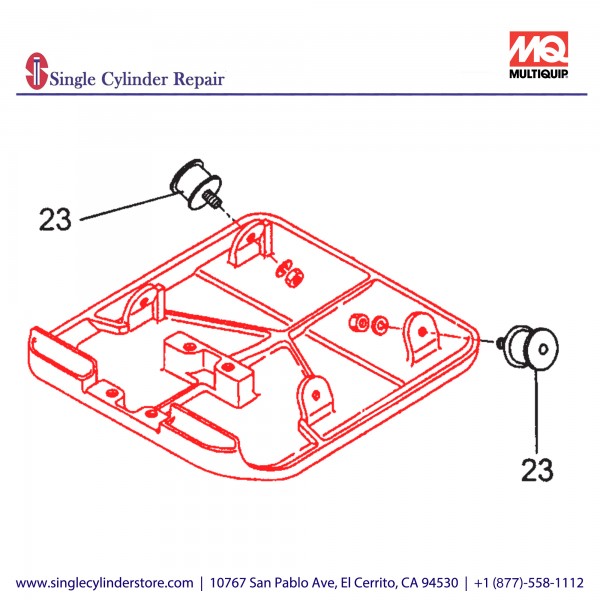 Multiquip 416115973 Vibrating Plate,MVC88GH