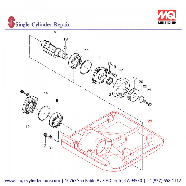 Multiquip 416120141 Vibrating Plate MVC88