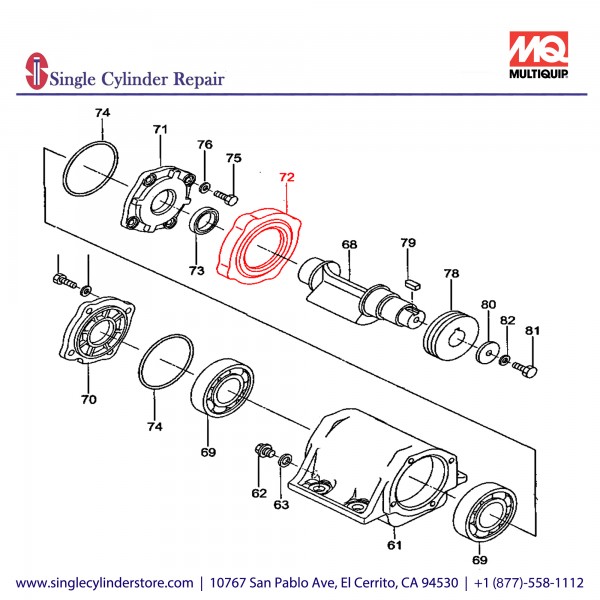 Multiquip 416338920 Belt Cover Guard MVC-88