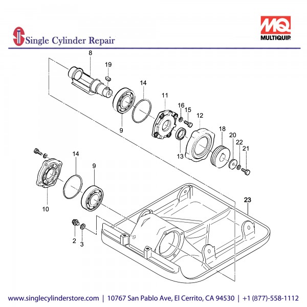 Multiquip 416910150 Vibrating Plate MVC88