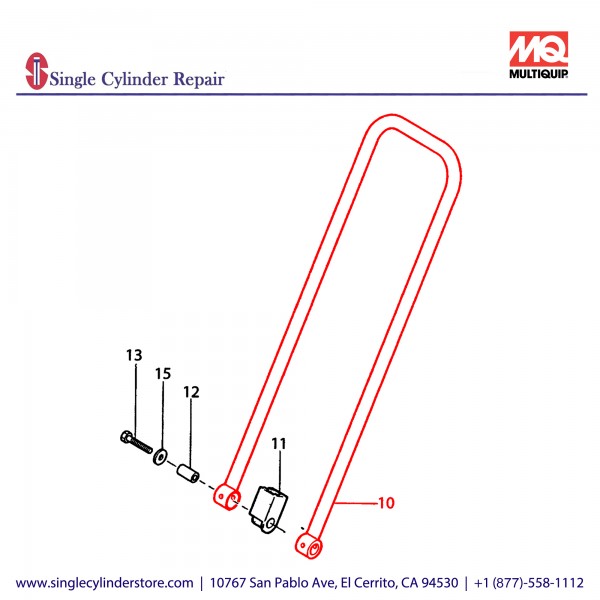 Multiquip 417118330 Handle MVC-40G