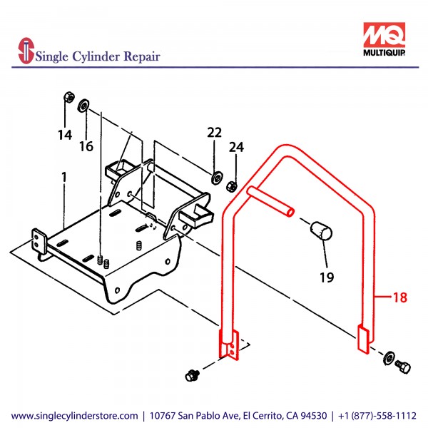 Multiquip 417215510 Hook MVC-40G