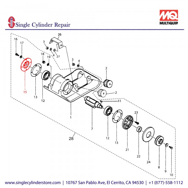 Multiquip 417339890 Case Cover (R) MVC-40G