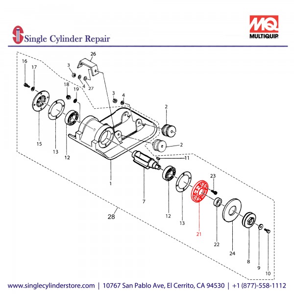 Multiquip 417339900 Case Cover (L) MVC-40G