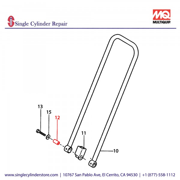 Multiquip 417454420 Collar 10.5-20-37.5L MVC-40G