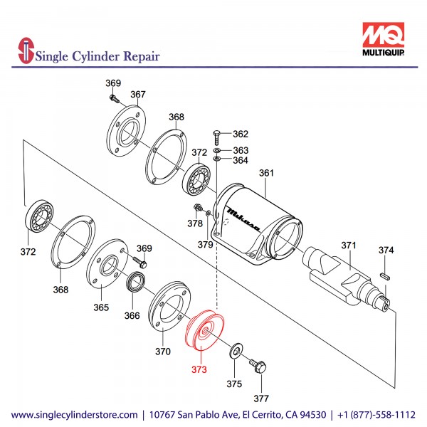 Multiquip 418456981 Pulley Vib MVC-80VHW/F60/F70