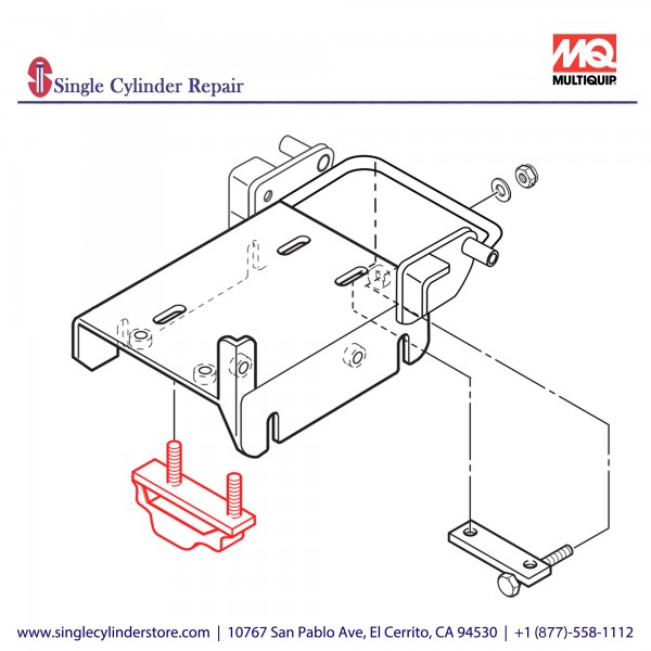 Multiquip 418457690 Bolt Engine MVC-F60/64H